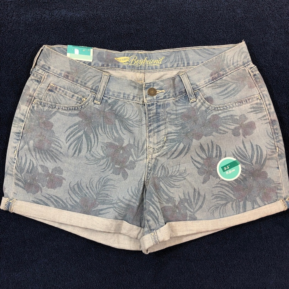 NWT Old Navy Tropical Denim Shorts